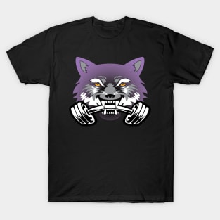 Wolf sport and fitness lovely blend drawing cute cool colorful T-Shirt